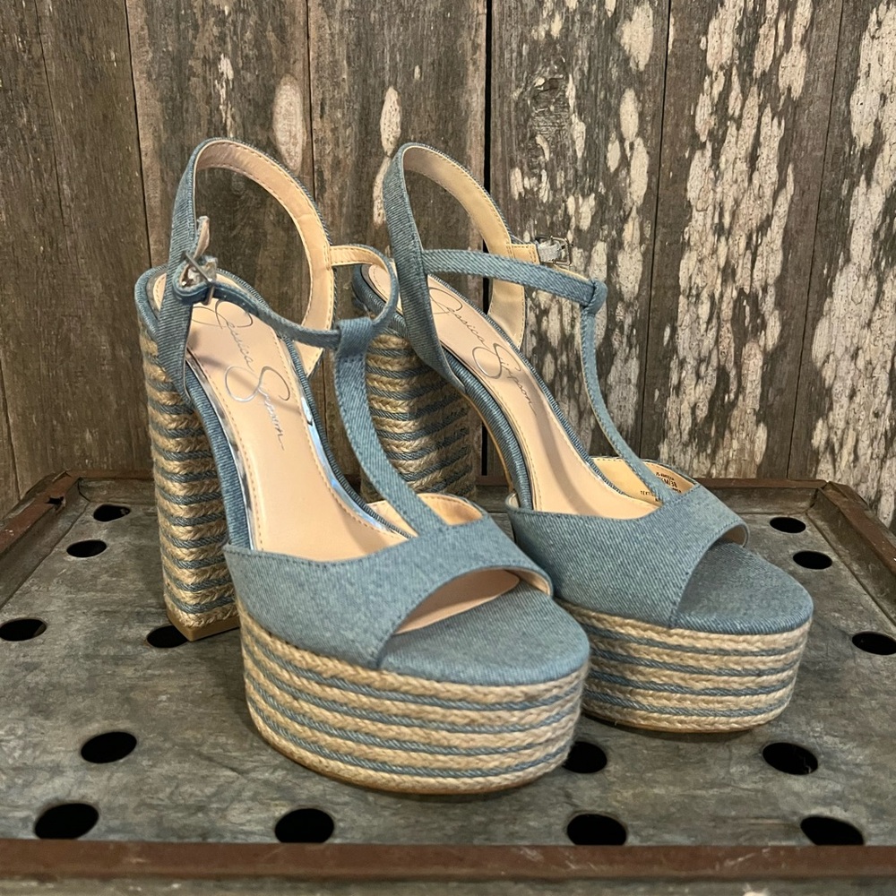 BRAND NEW IN BOX!!! Jessica Simpson Ameeka Espadrille heels- 7.5